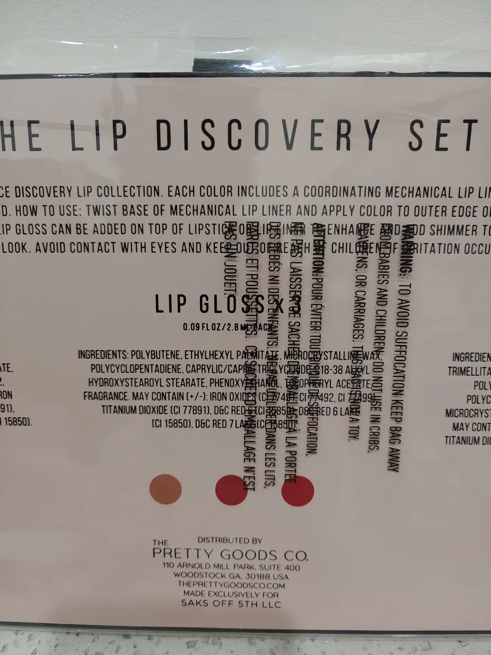 New Saks Fifth Avenue The Lip Discovery Set